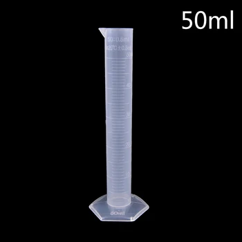 50ml Plastikinis Matavimo Cilindras Matavimo Įrankiai, Chemijos Laboratorija, Cilindrų Įrankiai Mokyklos Lab Prekes