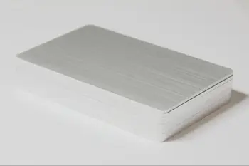 Storis 1,5 mm Anoduoto Tuščią Matinis Aliuminio Metalo Vizitines Korteles, Lazerio Graviravimas