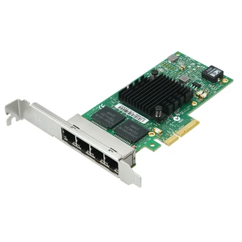 OFBK 4 Uostų PCIe Intel I350-T4 Chip 10/100/1000Mbps Lan Kortelės Keturių Port Gigabit Server Card PCIe Ethernet