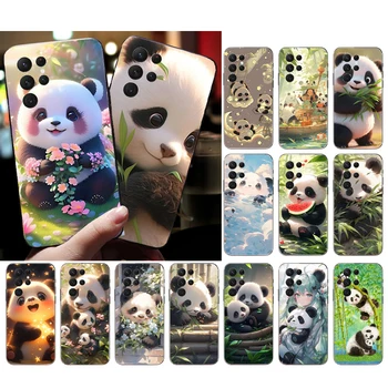 Panda Bear Telefono dėklas Samsung A52S A21S A23 A33 A13 A14 A32 A52 A53 A54 A51 A71 M51