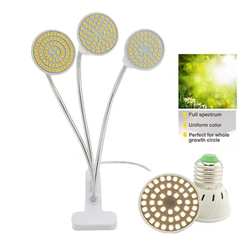 60 80 LED Grow light kambarinių augalų, gėlių Pilną Spektrą geltonos saulės fito lempos laikiklis Fitolamp growbox palapinė šiltnamio efektą sukeliančių p1