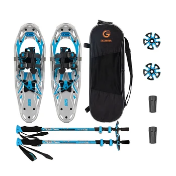 Lengvas Snowshoes Nustatyti Lauko Lyguma Vaikščiojimo Batai Aliuminio Lydinio AntiSlip Reguliuojamas SnowMountain Batai