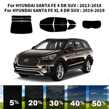 Pjaustytuose nanoceramics automobilių UV Lango Atspalvis, Rinkinys, Automobilių Langų Plėvelės HYUNDAI SANTA FE XL 4 DR VISUREIGIS 2019-2019