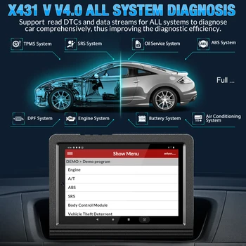 A+ LAUNCH X431 V V4.0 Automobilio OBD2 Diagnostikos Įrankiai Automobilių Visą Sistemą, ECU Kodavimas, Aktyvaus Bandymo Kodas Skaitytojas Skaitytuvas PK PRO PRO3S