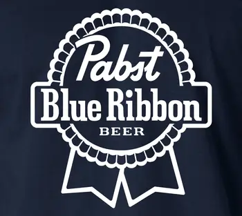 PABST BLUE RIBBON T-Shirt Milwakee Alaus Logotipas Kolegijos Frat Vakarėlį S-6XL Tee