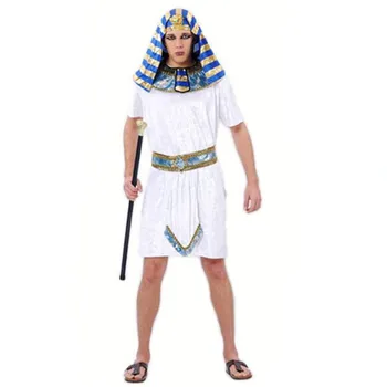 Balta Egipto Faraono Suaugusiųjų Kostiumai Helovyno Cosplay Maskuotis Šalis Mielas Egzotiškas Šalis