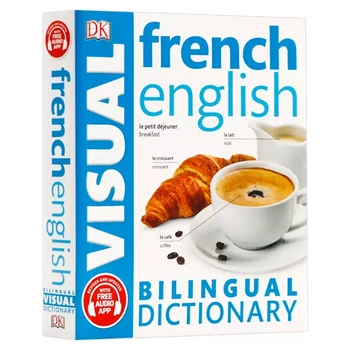 DK prancūzų anglų kalba dviem kalbomis, Vaizdo Dvikalbis Žodynas Gretinamoji Grafinę Žodynas Knyga