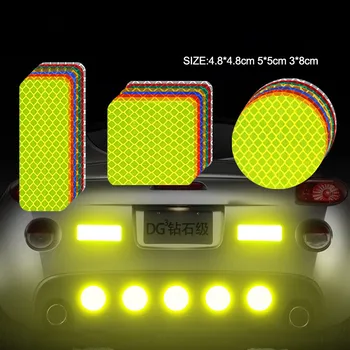 10vnt Automobilio šviesą Atspindinčios Juostos Įspėjimo Lipdukas Miesto Kuprinė Dviračių Baby Automobilių Vandeniui Saugos Durų Lipdukai