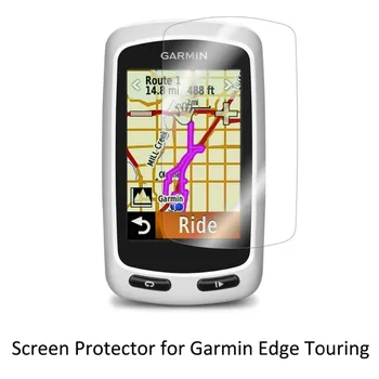 3* Aiškus LCD PET Plėvelė Anti-Scratch Screen Protector Cover Dviračiu, Mokymo GPS Garmin Edge Touring