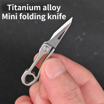 Keychain peilis sulankstomas-ultra plonas stovyklavimo reikmenys išgyvenimo kempingas lauko ašmenys lauko nešiojamų kietas vyrukas paslėptas peilis