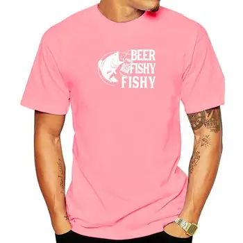 Alaus Žuvytę Žuvytę Juokingi Žvejybos T-Shirt Marškinėliai T Shirt Įnoringas Medvilnės Atspausdinti Ant Vyrų Laimingų Naujųjų Metų