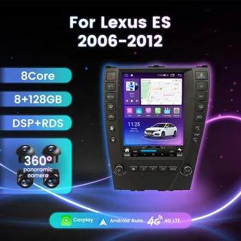 Pažangi Android 12.0 Automobilio Radijo Lexus ES ES240 ES300 ES330 ES350 Transporto priemonės Player Auto GPS Navigacijos 4G LTE Carplay Video