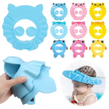 Reguliuojamas Baby Shower Kepurės Vaikų Vaikai Šampūnas Skrybėlę Plauti Plaukų Vonia Shield Vandeniui Ear Akių Apsaugos Skydelis