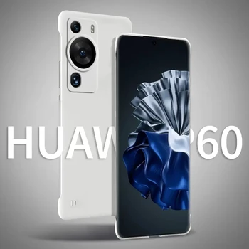 Frameless Slim Matinis Sunku VNT Galinį Dangtelį Atveju, Huawei P60 Pro Meno P60Pro P60Art atsparus smūgiams Fundas Coque