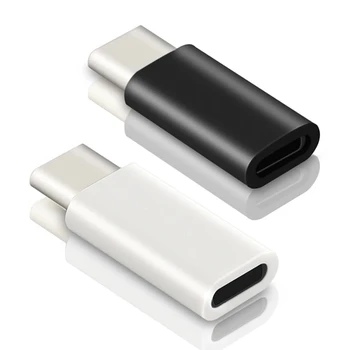 USB C Vyrų į Suderinamus Žaibo Moterų Adapteris Įkrovimo Duomenų Sinchronizavimo C Tipo Jungtis D5QC