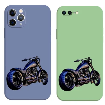 Case For Iphone 15 14 13 12 11 Mini Pro MAX 6 6s 7 8 Plus X 10 XR XS Telefono Dangtelį Silcone motociklas