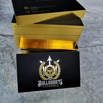 Individualų produktų、Prabanga black verslo kortelės spausdinimo aukso ir sidabro folija su blizgios folijos