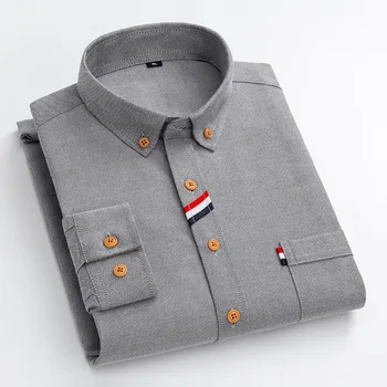 Pavasario 2023 naujas ilgomis rankovėmis marškinėliai vyriški korėjos versija tendencija gražus plonas atsitiktinis top marškinėliai striukė vyrams
