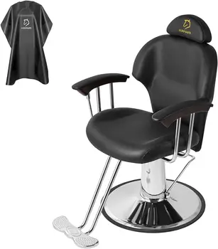 Barber Kėdės Sėdima Salonas Stiliaus Kėdė Kėdė Hidraulinė 360 Laipsnių Rolling Swivel Tatuiruotė Kėdės Barbershop Plaukų