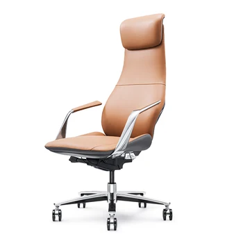 Geriausi baldai vykdomosios swivel bosas ergonomiškas odos aukštos atgal biuro kėdė