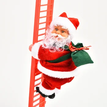 Naujas Kalėdų Papuošalai Dovana Elektros Laipiojimo Laiptais Kalėdų Senelio Lėlės, Žaislai, Kalėdų Eglutės Kabo Dekoro Vaikų Dovanų