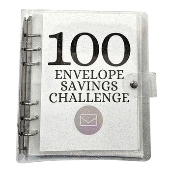 Pinigų Taupymo Iššūkis Rinkinys, 100 Paketas Iššūkis Rišiklio Taupymo 5050 Pinigų Vokai Biudžeto Planavimo Lengva Įdiegti