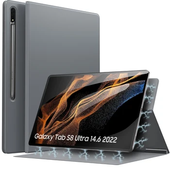 TiMOVO Atveju Galaxy Tab S8 Ultra 2022 14.6 Colių Lengvas ir Plonas Magnetinio Atveju, su S-Pen Turėtojas SM-X900 SM-X906