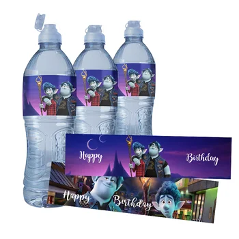 24pcs Disney Tolimesnio Animacinių filmų Vandens Butelio Etiketės lipnios Lipdukas Vaikų Gimtadienio Apdailos Baby Shower Partija Pasisako