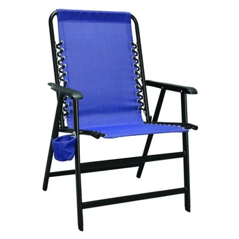 Karavanas Sporto XL Pakabos Kėdės, Mėlyna lauko kėdės, sodo baldai, sodo kėdės